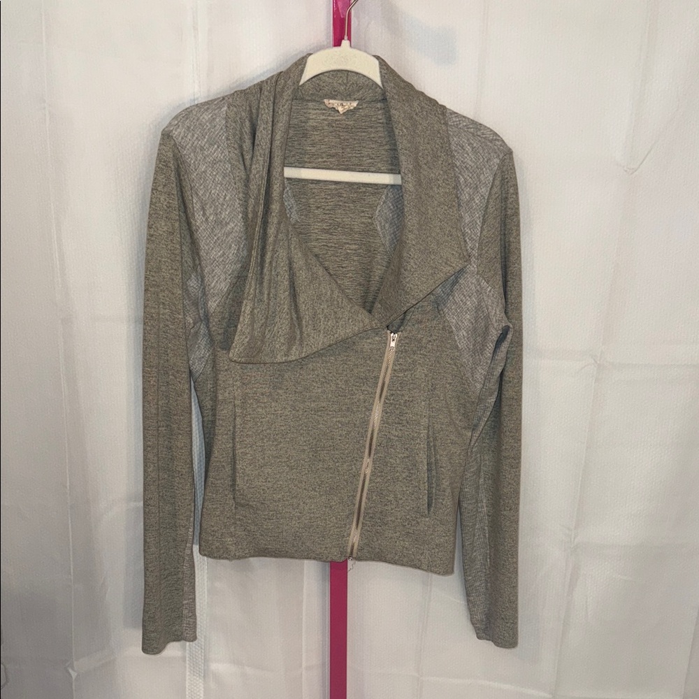 Hem & Thread Light Gray‎ Knit Casual Blazer